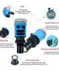 Ultrasonic Level Meter With 4 To 20mA Output Integrated Sensor For Silo And Water Level Measurement Digital Display 0 To 10m Range Waterproof ABS Shell Built For The Job Heavy Duty Industrial Grade Level Sensor For Quick Precise Readouts