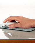 Bitmap Mouse Pad 9 x 8 Inch Foam Surface with Non Skid Backing for Optical and Ball Mouse Precision Desk Pad in use on a desk