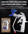 Top Shelf Airless Paint Spray Gun With Reversible 517 Nozzle Tip, 5000 Psi Heavy Duty Workhorse For Smooth Wall Coats, Compatible Zt Series, Works Like A Dream For Pros in packaging, showing nozzle and body.