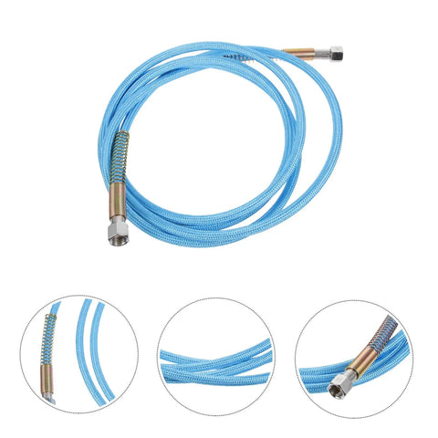 Workhorse High Pressure Steam Tube Replacement Flexible Steam Iron Cleaner Hose With PTFE Material, coiled view