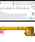 Adjustable Telescopic Forklift Boom Arm Mobile Crane Jib Lifter Hook Heavy Duty Steel Construction lifts up to 4400 lbs.