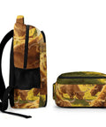 Sunset Farm Highland Cow Printed Unisex Backpack Large Capacity Dope Durable Polyester Fabric side view