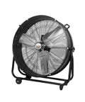 Heavy Duty 48 Inch Industrial Floor Fan Commercial Air Circulator With Silent Motor And 45 Degree Tilt Built Tough For Warehouses front view.