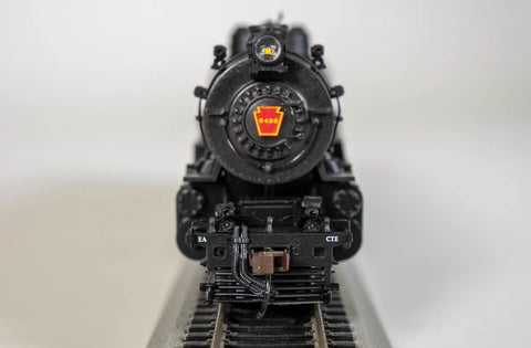 Front view of HO Scale PRR K4 Steam Locomotive Number 5492 Pre War With Slat Pilot DCC Sound Equipped 16 Bit CD Quality Audio