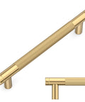 Champagne Bronze Cabinet Pulls 5 Inch Drawer Handles 128mm Center to Center 10 Pack for Kitchen and Bathroom Cabinets Durable Easy Install Hardware ZH0031