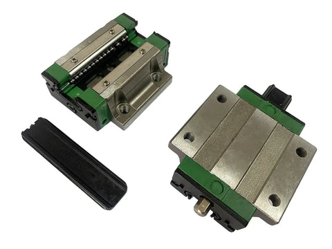 EGW15-CA Carriage Slider Block Pair for 15mm HGH15 CNC Square Linear Guide Rails, low-profile flange slider for CNC and DIY projects.