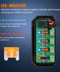 12V Motorcycle Fuse Box With 20A Low Profile Terminal Block And LED Indicator showing blue and red LED indicators