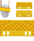 Beekeeping Honey Uncapping Tank Holder For Easy Harvesting And Frame Scraper, yellow ABS plastic fitting 5-6 gallon bucket