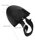 Heavy Duty Steel Toe Shoe Covers With Adjustable Strap Safety Overshoes For Work, black fabric, dimensions 12cm x 24cm.