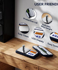 Pocket Gram Scale 200G 0.01G Precision With 6 Units G/Oz/Ozt/Dwt/Ct/Gn, Tare Function, LCD Display on wooden desk