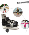 Roller Skate Brake Stoppers for Inline and Quad Skates Durable Toe Stops with multipurpose child skaters in background.