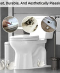 Upgrade Your Bathroom Game With Super Slick Ceramic Toilet Bolt Caps Featuring A Chic White Swan Design And Decorative Screw Covers That Totally Level Up Your Home Aesthetic And Keep Things Looking Fresh. Ceramic toilet bolt caps with elegant white swan design. Pants decorative covers masking bolts.