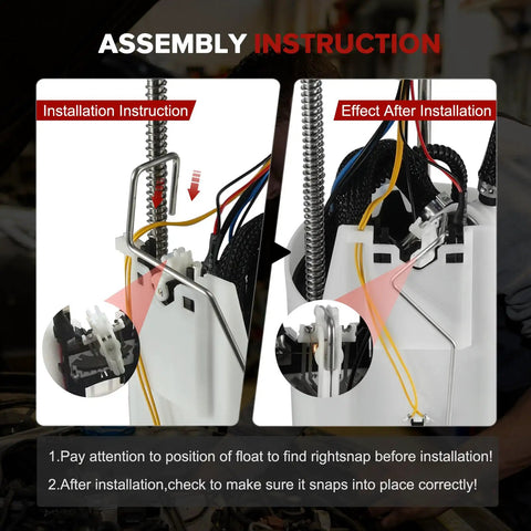 E8788M Heavy Duty Electric Fuel Pump Module Assembly installation instructions for Nissan Armada Titan and Infiniti QX56.