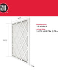 MERV 11 Allergen Pleated Air Filter 12x25x1 showing nominal and actual dimensions for HVAC furnace replacement