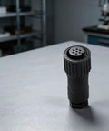 All Plastic 7 Pin Proportional Valve Connectors Featuring Rock Solid Female Plugs For Hydraulic Solenoid Connections And Industrial Machinery Built Super Tough on a work surface.