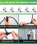 66 Ft Drip Irrigation Kit With Dope 20 Piece 360 Degree Adjustable Misting Nozzles And 0.3 Inch Hose installation guide