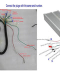 Wiring harness and controller for Beefed Up 60V 2500W Brushless Motor Kit With CV Axle Shaft Rear Swingarm Differential Controller And 5000RPM For DIY 4WD Golf Carts Go Karts ATVs Buggies Quads And Trailer Tractors.