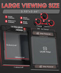 Large Viewing True Color Auto Darkening Welding Helmet Solar Powered With 3.93x3.27 Inch Screen And 4 Arc Sensors display