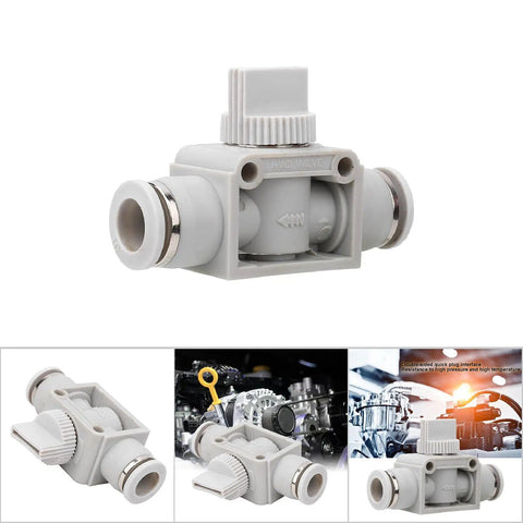 Durable Plastic Shut Off Valve With Quick Coupler For Industrial Air Systems, 10mm Zinc Alloy Manual Flow Control