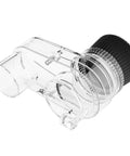 Dust Shoe For 42mm Spindle CNC Router Fits Masuter Pro And Mastuer 4040, 60W Spindle Motor, 38mm Hose, Transparent ABS side view