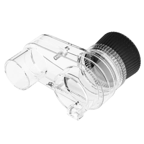 Dust Shoe For 42mm Spindle CNC Router Fits Masuter Pro And Mastuer 4040, 60W Spindle Motor, 38mm Hose, Transparent ABS side view