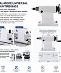 Top Notch Telescopic Tailstock MT3 Taper Fifty Millimeter Travel Wood Lathe Accessories CNC Machine Built Tough Adjustable Height with dual U-shaped slots.