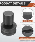 Hydraulic Hole Punch Die Set 10mm x 20mm Slot Hole for CH70 Electric Punching Machine, 40Cr Steel, product details view