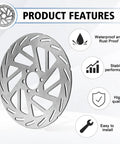 Beefy Hydraulic Brake Rotor For Ridstar Q20 Q20 Pro H20 Pro H26 Pro Front And Rear Disc Brake Set Iron Rotor Upgrade