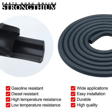 Gas Fuel Line Set With Three Sixteenth Inch And One Quarter Inch Rubber Tubes And Twelve Clamps, coiled black rubber tube detail