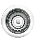Top view of Polished Chrome Kitchen Drain Basket Strainer 3.5 Inch, Durable Mesh Sink Strainer for Stainless Steel and SILGRANIT Sinks