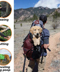 Ultralight Backpacking Trowel With Carrying Pouch A Versatile Camping Shovel And Garden Hand Tool with dog in backpack hiking