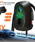 Level 2 EV Charger Hardwired 48 Amp J1772 Charger 240V Home Charging Station With App WiFi Smart Display and 25 Ft Cable
