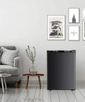 Chill Out With This Sick Compact Upright Freezer Featuring A Practical 2.1 Cu Ft Layout in a modern living room setting.