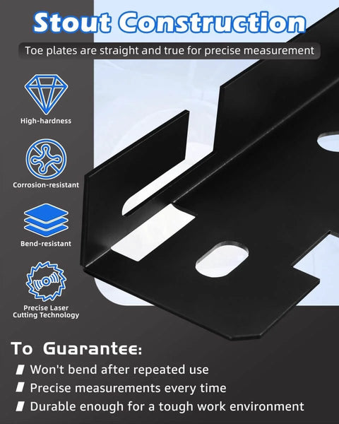 Heavy Duty Wheel And Toe Alignment Tool Kit With Two 5m Tape Measures For DIY Car Front End Alignment Toe Plates For Precise Adjustment