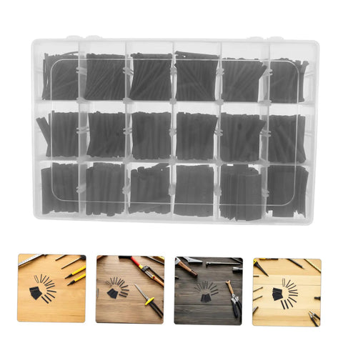 Grab This Insane Heat Shrink Tubing Polyolefin Kit For 900 Black Cables And Wiring To Keep Your Electric Gear Looking Fresh And Protected From Damage, 900-piece black assortment in storage case