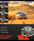 Front Wheel Bearing And Hub Assembly Pair For 4WD Toyota Tundra 2007 Through 2018 And Sequoia 2008 Through 2018 high-load capacity