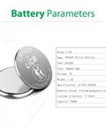 Top Shelf Cr1620 3V Lithium Coin Cell Battery 10 Pack showing specifications including size, voltage, and weight.