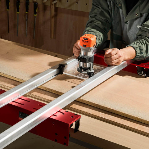 Using 60 Inch Router Sled For Large Slabs - Portable, Adjustable Slab Flattening Jig For DIY Woodworking, Home Shop, And Furniture