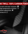 Premium Carbon Fiber Exterior Door Handle Protector For Tesla Model 3 And Model Y 3 Layer Genuine Carbon Fiber Black Finish