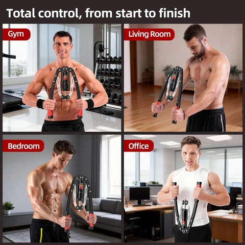 Get Pumped With This Premium Hydraulic Chest Expander Machine For Home Gym used in gym, living room, bedroom, and office settings.