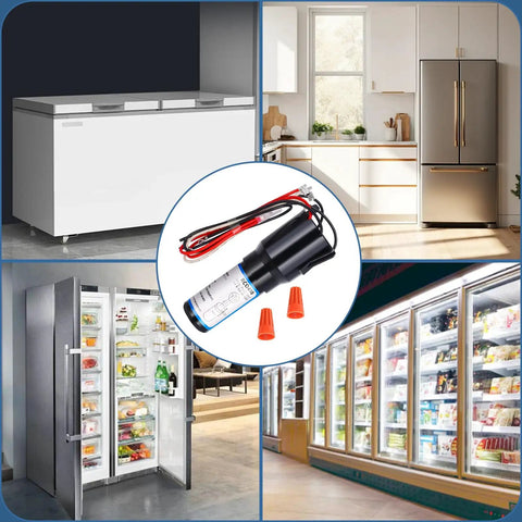 3 In 1 Compressor Hard Start Kit For Refrigerators And Freezers One Quarter To One Third HP 115V Image with Kit and Appliances