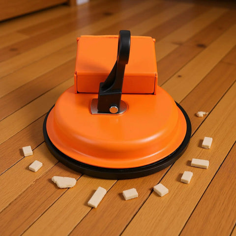 Heavy Duty Floor Gap Fixer And Puller Tool With 180 Lb Suction, Ergonomic Handle, Orange Airtight Cup for floor repair