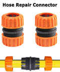 Hose Quick Connector And Repair Kit Half Inch Durable ABS Plastic Easy Install Garden Hose Fittings With Rubber Ring