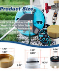 Go To Outdoor Faucet Repair Kit With ABS Plastic Anti Siphon Valve ASSE 1019 Vacuum Breaker For Backflow Prevention shown near hose reel