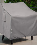 Heavy Duty Waterproof Patio Chair Covers 2 Pack For All Weather Outdoor Furniture Fits Up To 36W X 37D X 36H Inches on chair