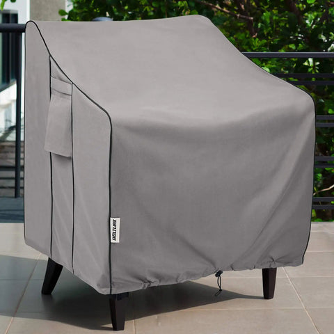 Heavy Duty Waterproof Patio Chair Covers 2 Pack For All Weather Outdoor Furniture Fits Up To 36W X 37D X 36H Inches on chair