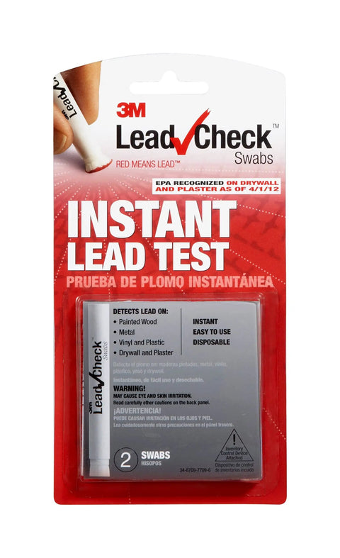 Instant Lead Test Swabs Pack Of Two For Quick Surface Lead Check EPA Recognized Simple To Use Crush Shake And Swab package