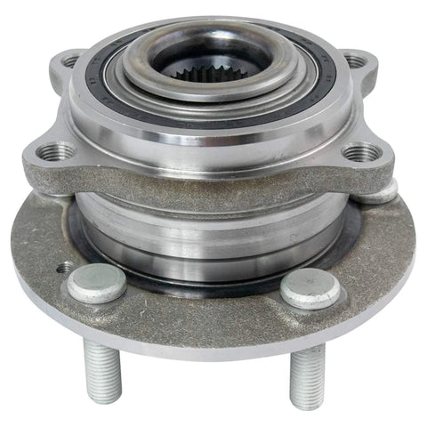 Front and Rear Wheel Bearing and Hub Assembly Set Four Piece Compatible with 07 14 Hyundai Santa Fe Front Wheel Drive