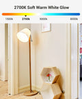 Lamp illuminated with GU24 LED Light Bulbs A19 Shape 9W 800 Lumens 60W Equivalent Dimmable Warm White 2700K Twist Lock Base UL Listed