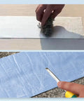 Real Deal Asphalt Roof Repair Tape, All Weather Waterproof Sealant Roll, applying tape and cutting for sealing, 1M X 10M X 2M.